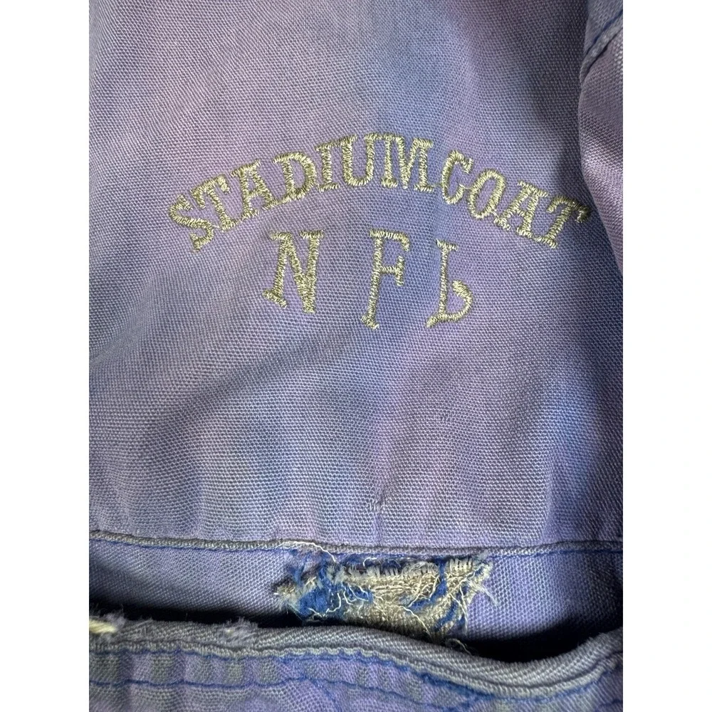Vintage 90s Mirage NFL New York Giants Stadium Coat Mens L Faded Purple Parka